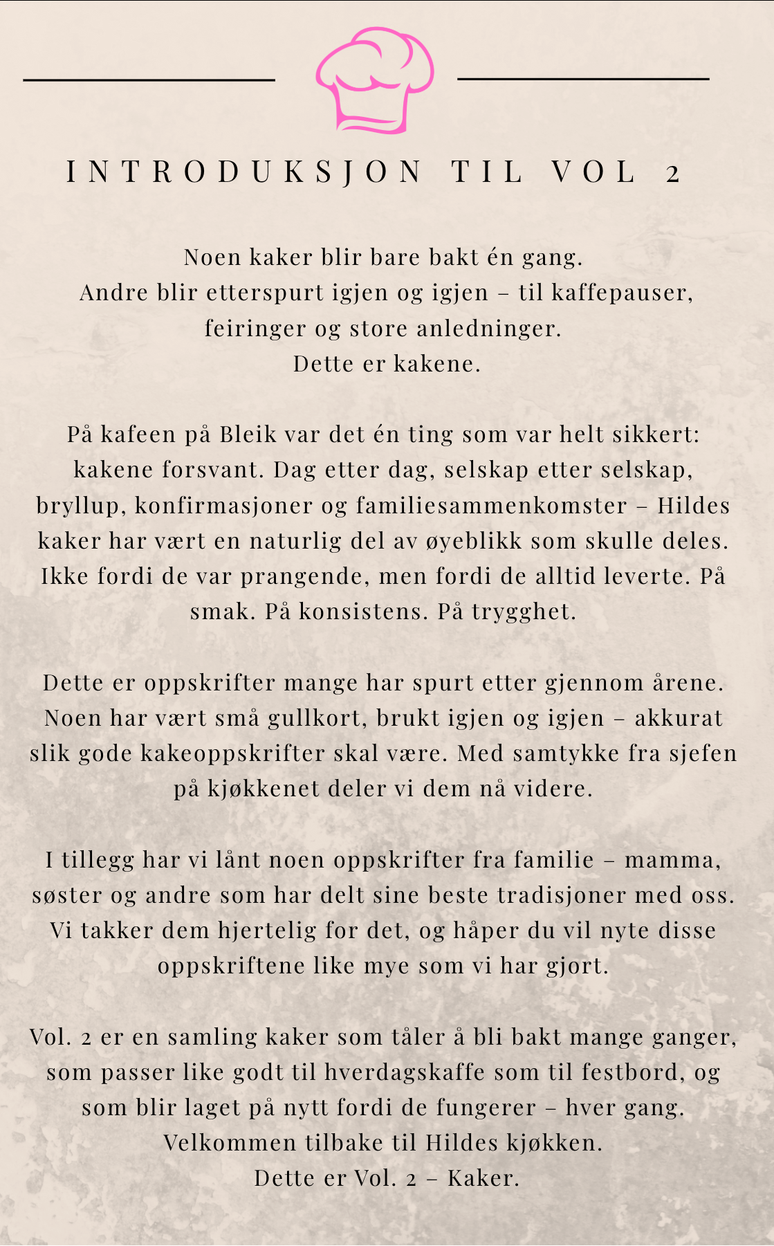Fra Hildes Kjøkken- Vol 2 - Kaker